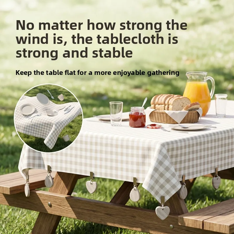 Marble Tablecloth Weights Clips Windproof Table Cover Holders Curtain Weight Clips for Outdoor Picnic Patio Home Decor