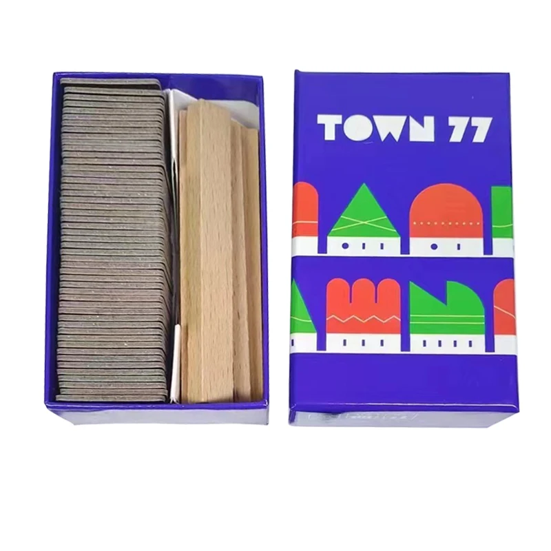 Town 77: The Bilingual Board Game with Multiplayer Poker and Game Collection Cards