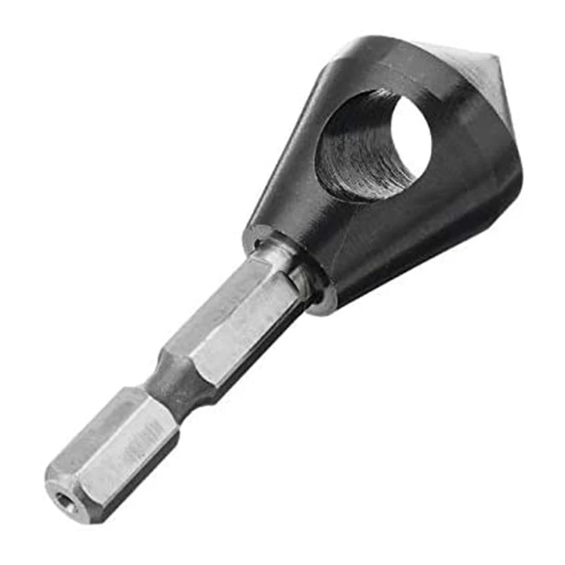 HRC89 TiAlN Coating 1/4Inch Hex Shank Countersink Drill Bit HSS-Co M35 Cobalt Deburring Chamfer Drill Bit 10-15mm