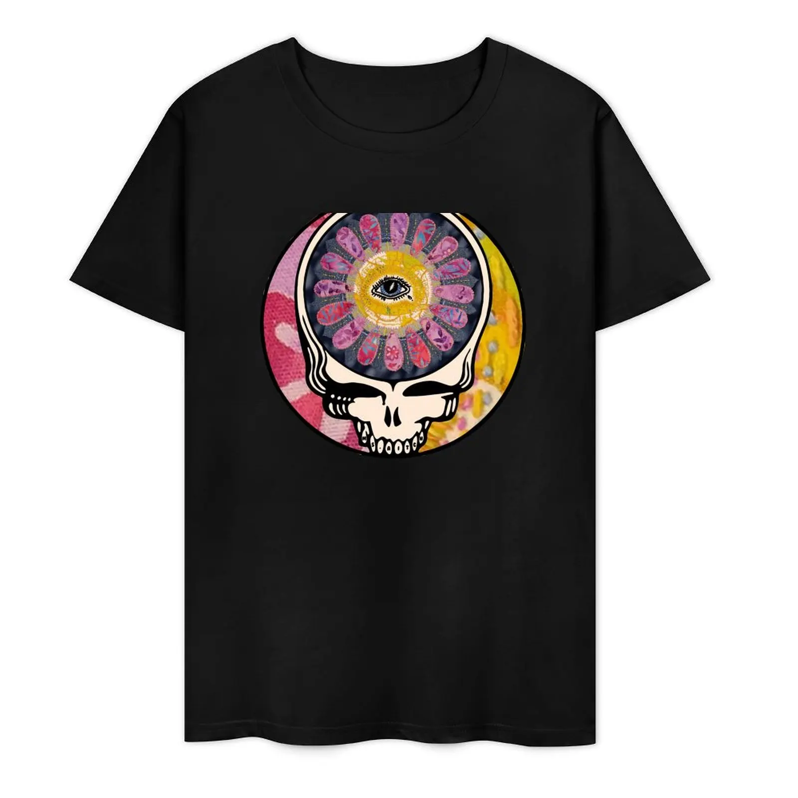 Flower Power Stealie T-Shirt cute tops sports fans tee shirts for men