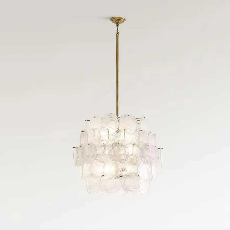 High quality interior living room simple spirit and brass crafting, vintage brass finish chandelier
