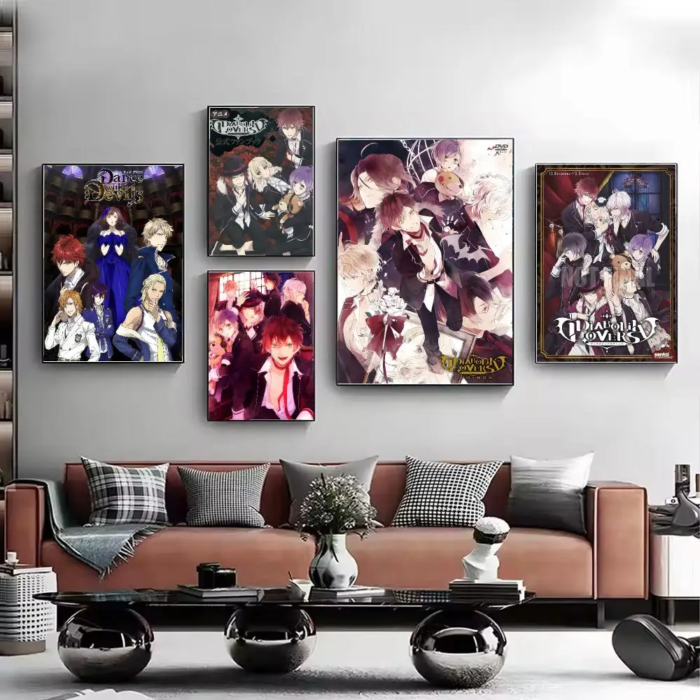 Anime Diabolik Lovers Poster Stylish Wall Art Print for Living Room Bedroom Study Office Café Home Decor Modern Gift