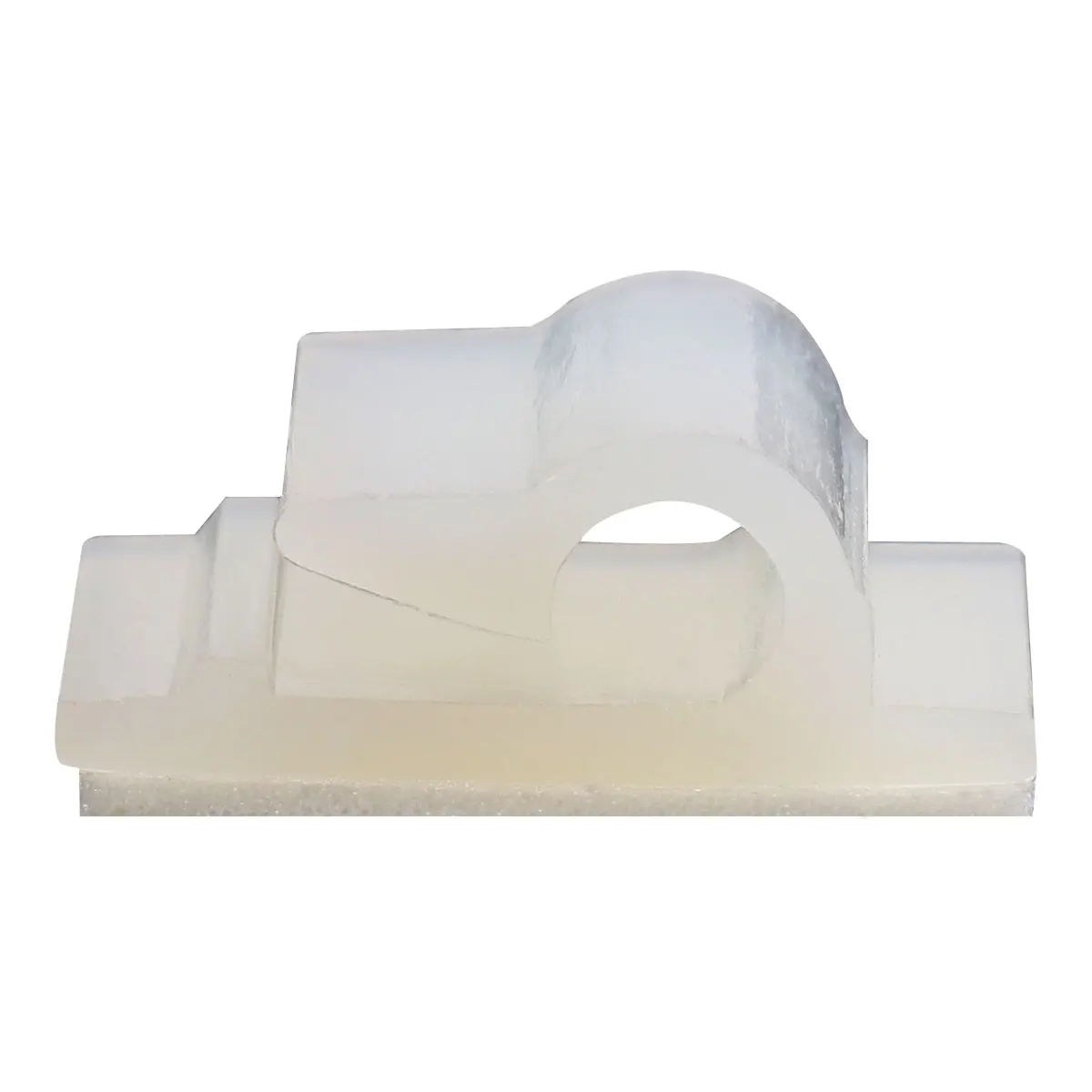 

50pcs Line Card Cable Ties Holder Wire Management Clamps Adhesive White Cord Organizer Dual Sided Self Stick Wall Mount