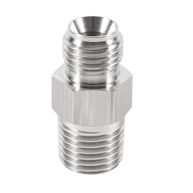 1/4 „ mężczyzna NPT Adapter montażowy, 1/4 ”mężczyzna NPT. M12 X 1.25 m12x1,25 męski wskaźnik metryczny ze stali nierdzewnej Adapter montażowy