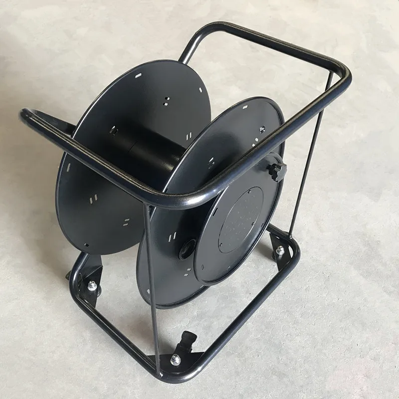 Durable Fiber Optical Spool Cable Drum Max Capacity Fiber Optic Cable Reel Hand Push Reel