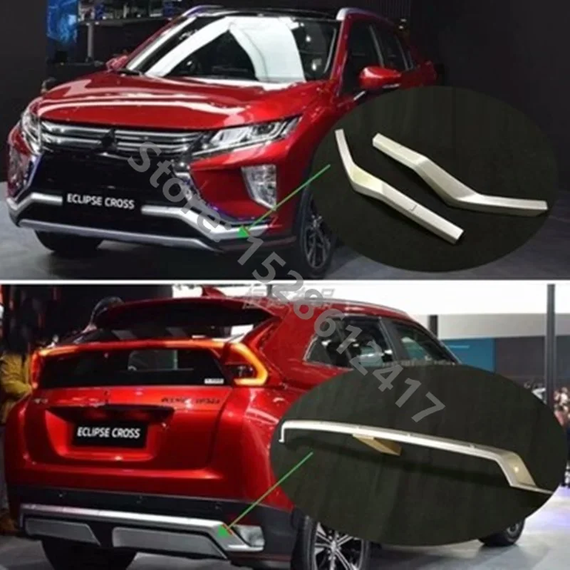 Car Accessories Abs Plastic Front Rear Bumper Cover Trim Decorative Strip For 2018-2020 Mitsubishi Eclipse Cross Car Styling