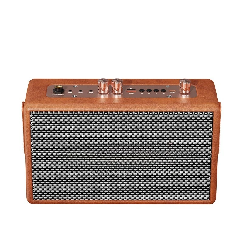 

S16 bluetooth speaker 2025 new home living room surround wireless k song retro marshall audio
