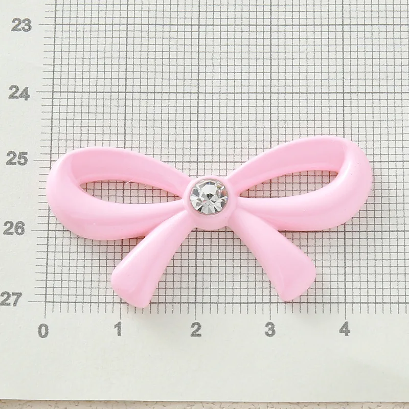 5pcs New Korean simple bright diamond bow jewelry accessories DIY mobile phone case hair accessories clothing bag accessories ma