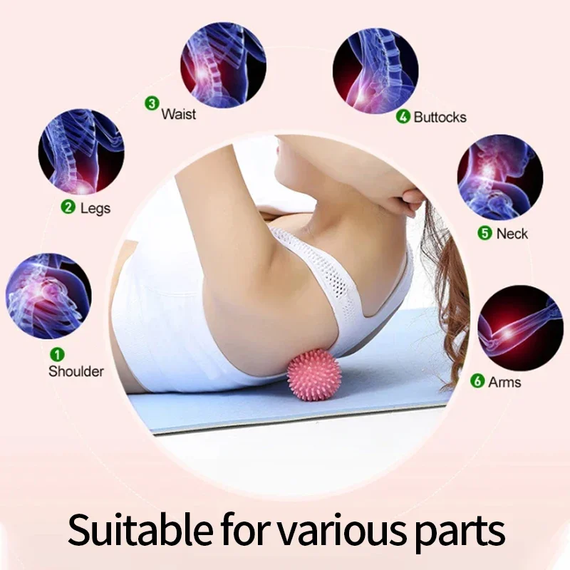 Massage Ball Body Muscle Meridian Relaxation Rolling Massage Deep Tissue Trigger Point Pain Relief Fascia Ball Hedgehog Massager