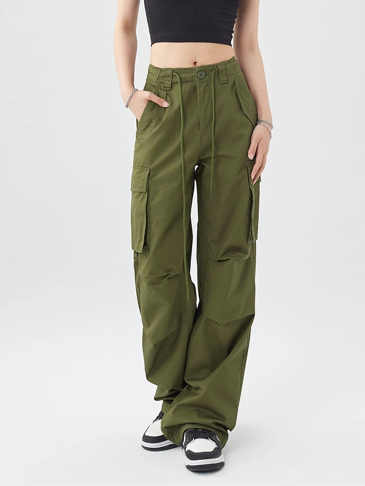 

Свободные повседневные брюки, широкие брюки десантника, мужские модные брендовые брюки в американском стиле ретро, военная одежда, женские брюки