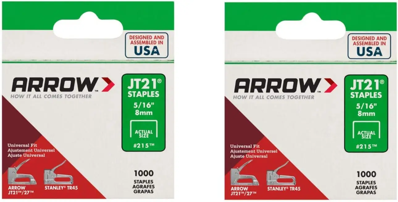 

Скобы усиленные 5/16 дюйма, упаковка 1000 шт. для надежного крепления в деревообработке и проектах DIY