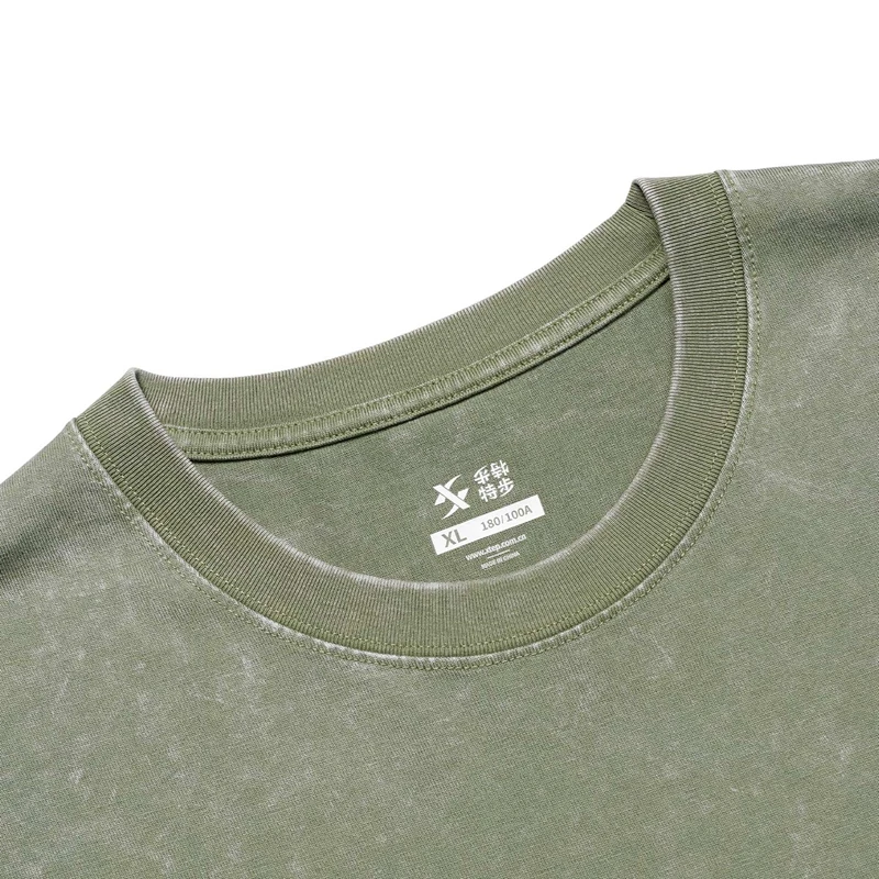 Xtep Short Sleeve Knitted Shirt For Men 2024 Summer Hip Hop Men\'s T-shirt Comfortable Fashion Cotton Outdoor Tops 976229010576