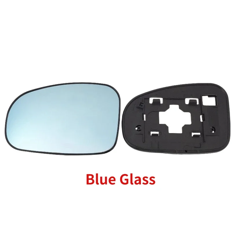 Espejo retrovisor lateral para puerta de coche, lente calefactable de cristal azul con calefacción para Toyota Prius 2010-2017 Mark X Reiz Wish