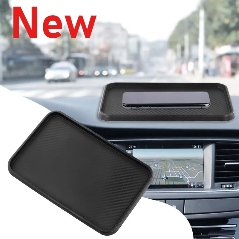 1pcs 200x127mm Car Front Dashboard Silicone NonSlip Auto Interior Dashboard Sticky Pad Storage Catcher Pad Mat  Cushion Accessor