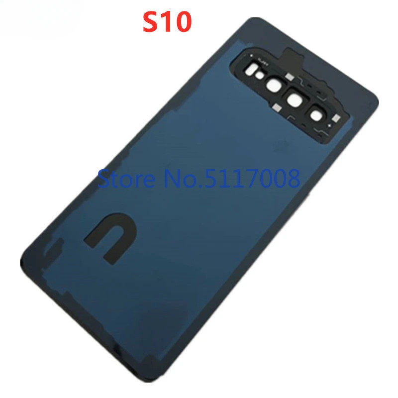 For Samsung Galaxy S10 Plus G975 G973 S10e G970 Back Battery Cover Rear Door Housing Case Glass Panel Camera Lens Parts