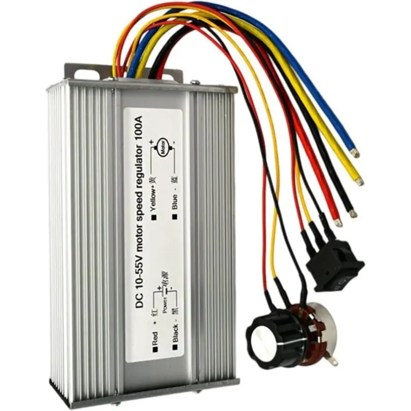 LLCS-100A DC Motor H-Bridge Industrial Speed Controller High-Power Driver Motor Speed From 0% To 100% Motor Replacement
