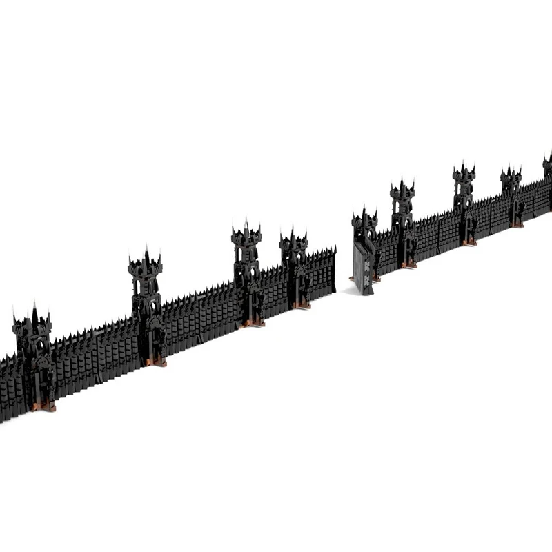 Anel filme modelo moc blocos de construção portão preto versão expandida modelo tecnologia tijolo montagem brinquedo construção presentes do feriado