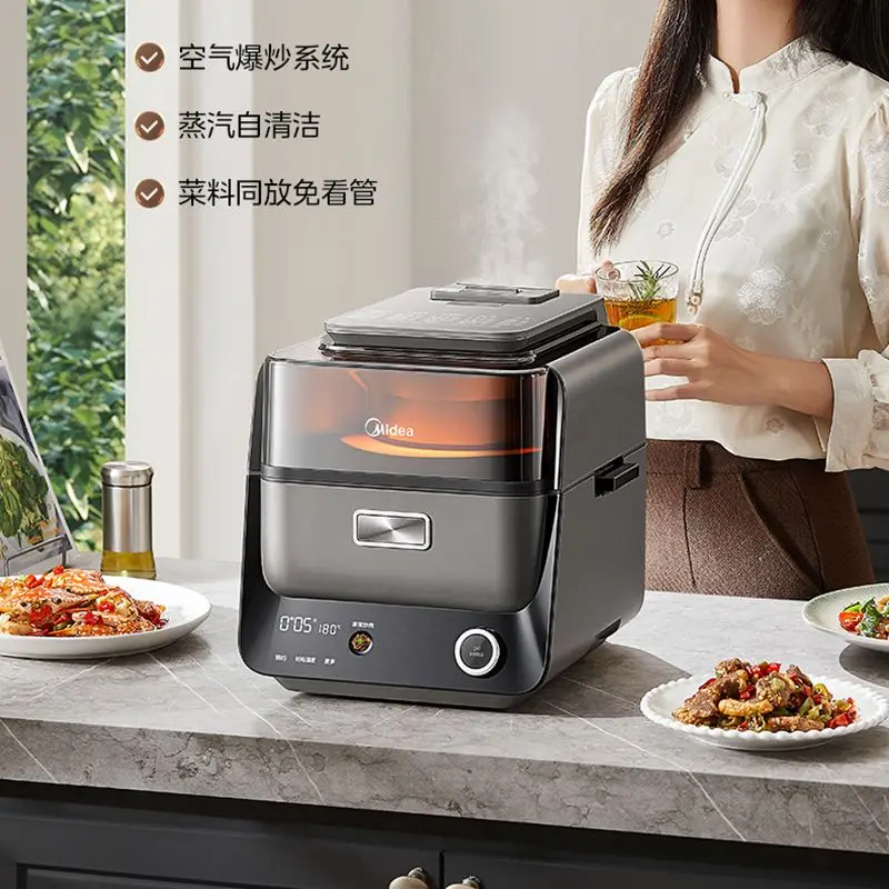 

Аэрофритюрница с двойным источником тепла KZC40C01XM — умная, горячее воздухо, без флипа для жарки, жарки, тушения, пара