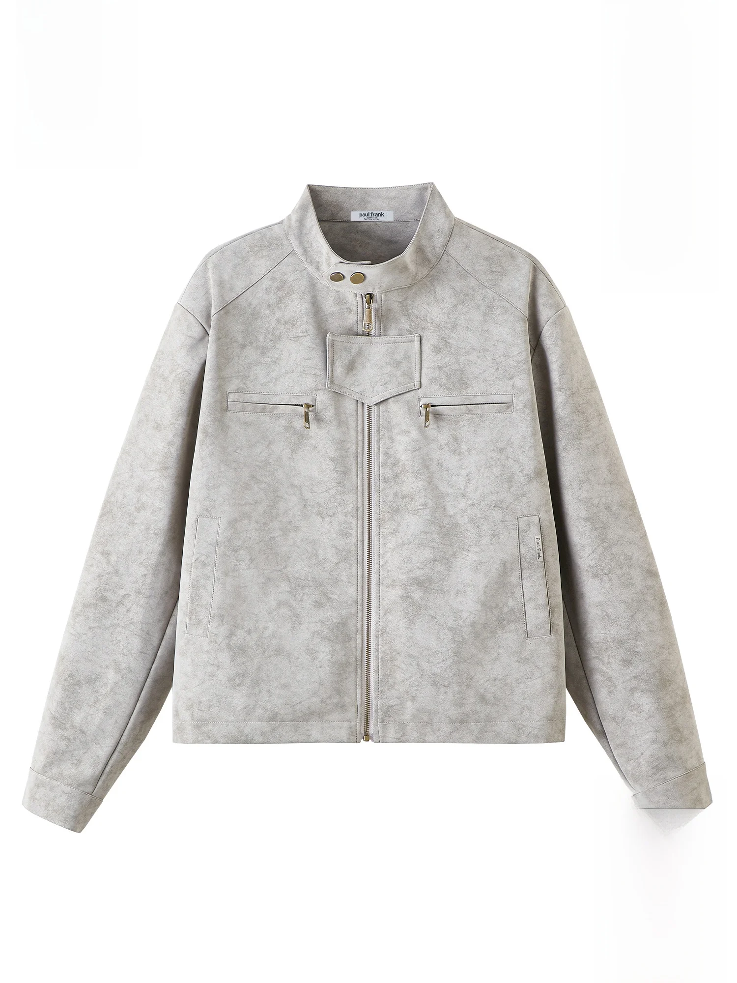 

Мужская куртка-харрингтон Paul Frank в американском ретро-стиле, окрашенная, весенне-осенняя, повседневная, свободного кроя, с воротником-стойкой, Large Mouth Monkey