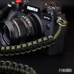 hand-woven Nylon rope Camera Shoulder Neck Strap Belt for Mirrorless Digital Leica Canon Fuji Nikon Olympus Pentax Sony DSLR