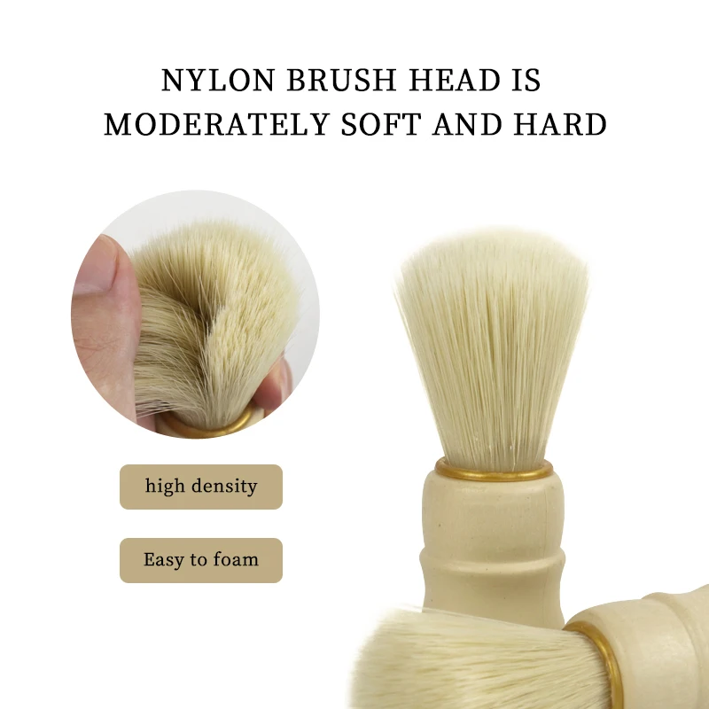Men Shaving Beard Brush Safety Razor Brush Hair Shave Handle Facial Cleaning Appliance Men Facial Cleaning Tools