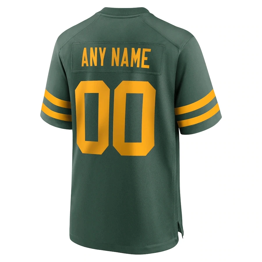 Maillot de Footbball personnalisé Green Bay, maillot cousu, jeu américain, personnalisé, n'importe quel nom, numéro, tous les S-3XL de taille US