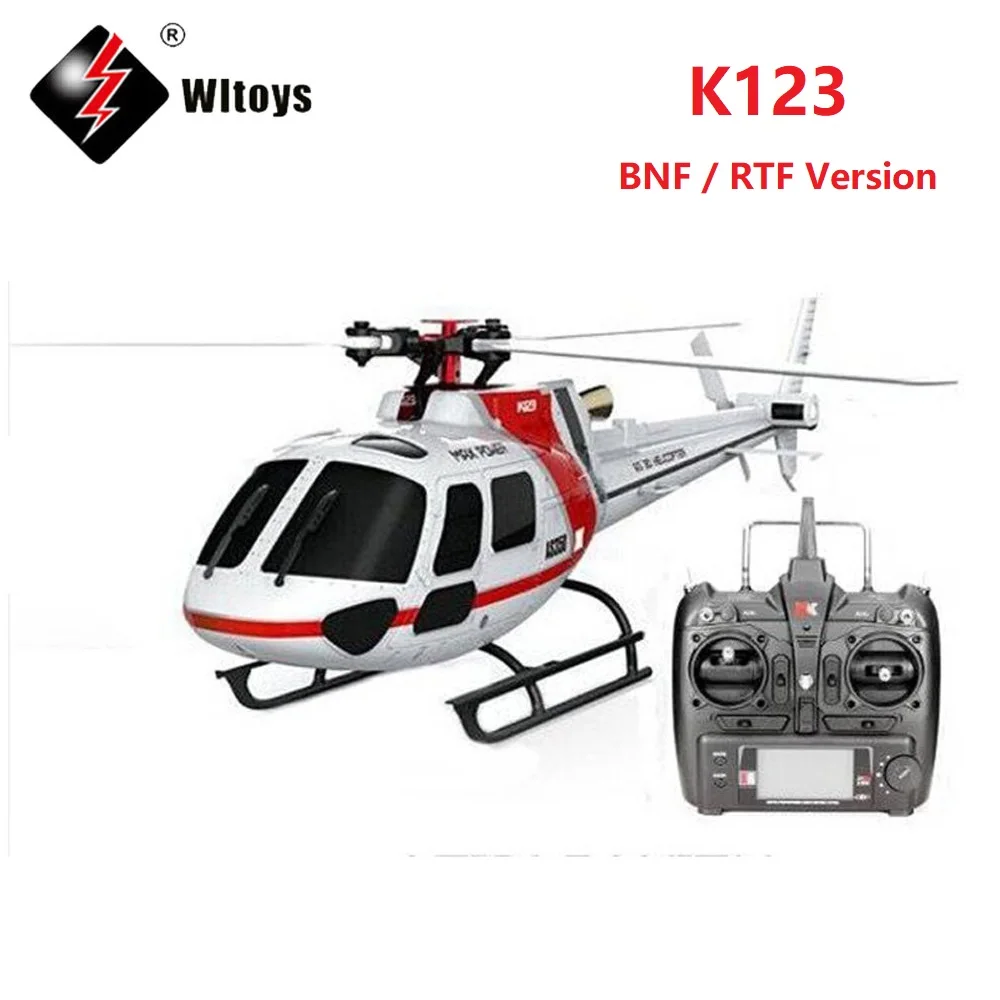 WLtoys XK K123 6CH Brushless AS350 Scale 3D6G Modes RC Helicopter RTF Upgrade Brushless Motor RC Quadcopter Toys for Children