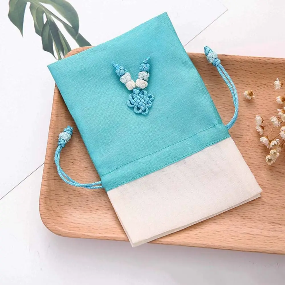 Bolsa de almacenamiento con cordón de nudo chino, bolsa de dulces para hierbas aromáticas rellenas, bolsita de estilo chino, bolsa pequeña para Perfume y especias