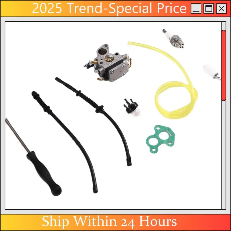 

AA64 Carburetor Set For Husqvarna 435 435E 440 440E Jonsered CS 410 CS2240 Carb 506450501 Chainsaw Chain Saw Accessories