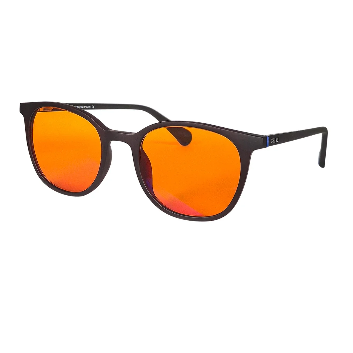 SHINU Red Glasses Block Blue Light Better Sleep Glasses Women Orange Lenses Gaming Glasses Tr90 Computer Eyeglasses for Women