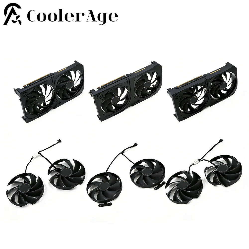 

Вентилятор для видеокарт MSI RTX 5050 5060 5060Ti 5070 SHADOW 2X PLD09210S12HH PLA09215S12H PLD10020S12H с корпусом