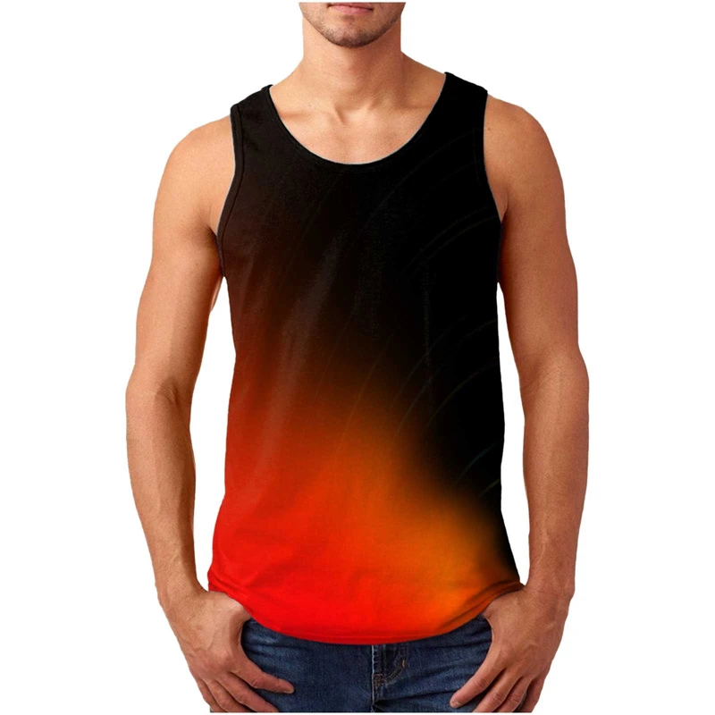 Camouflage 3d Print Tank Top For Men Summer Classic Gym Fitness T-Shirt Street Sports Running Sleeveless Tees Tops Camo Vest