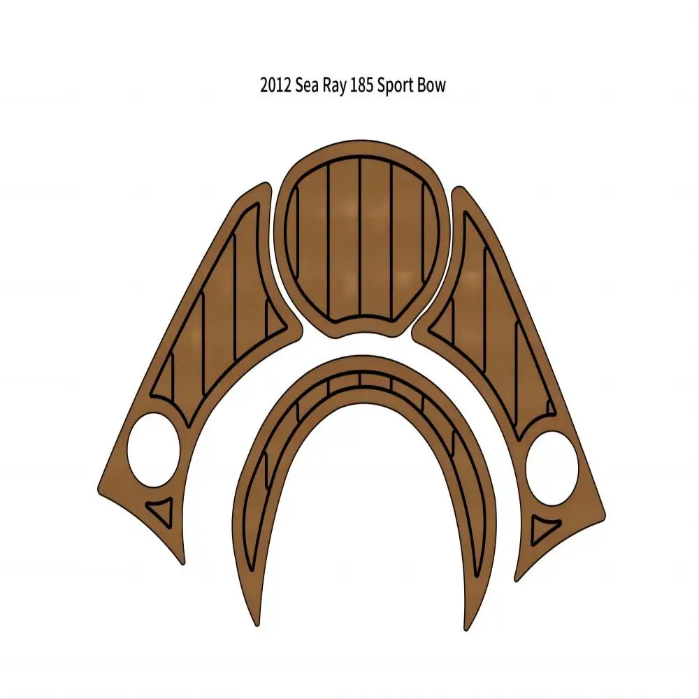 

Pad Boat EVA Foam Faux Teak Deck Floor Mat Flooring For 2012 Sea Ray 185 Sport Bow