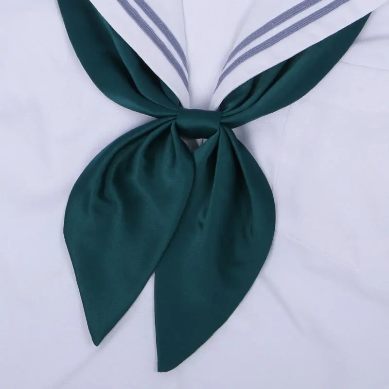 Japanese Goldfish Knot School JK Uniform Bow Tie for Girls Butterfly Cravat Solid Color School Sailor Uniform Accessories Tie