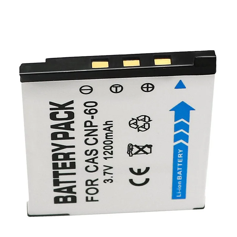 1200 mAh Ersatzakku für Casio CNP-60, kompatibel mit Exilim EX-S10 S12 Z9 Z29 Z80 Z800 X10 X20 Digitalkamera