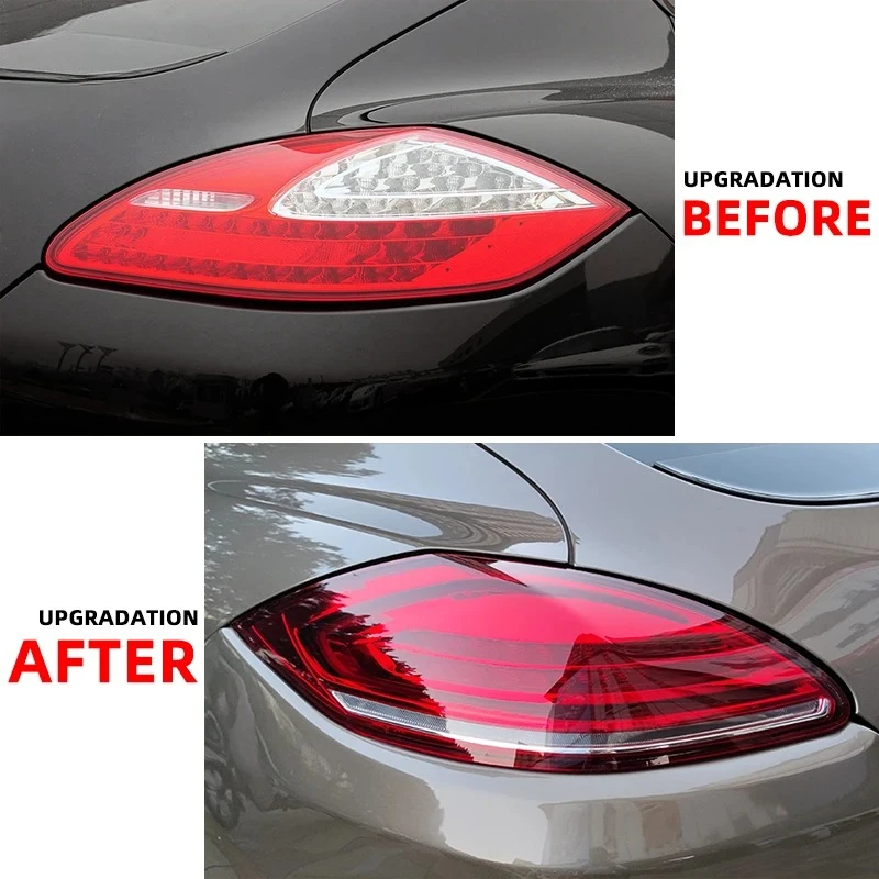 For Porsche Panamera 2010-2013 Taillamp Upgrade Plug Play LED 970.1 & 970.2 Back Lamp Tail Lights Red Lens Color New Condition