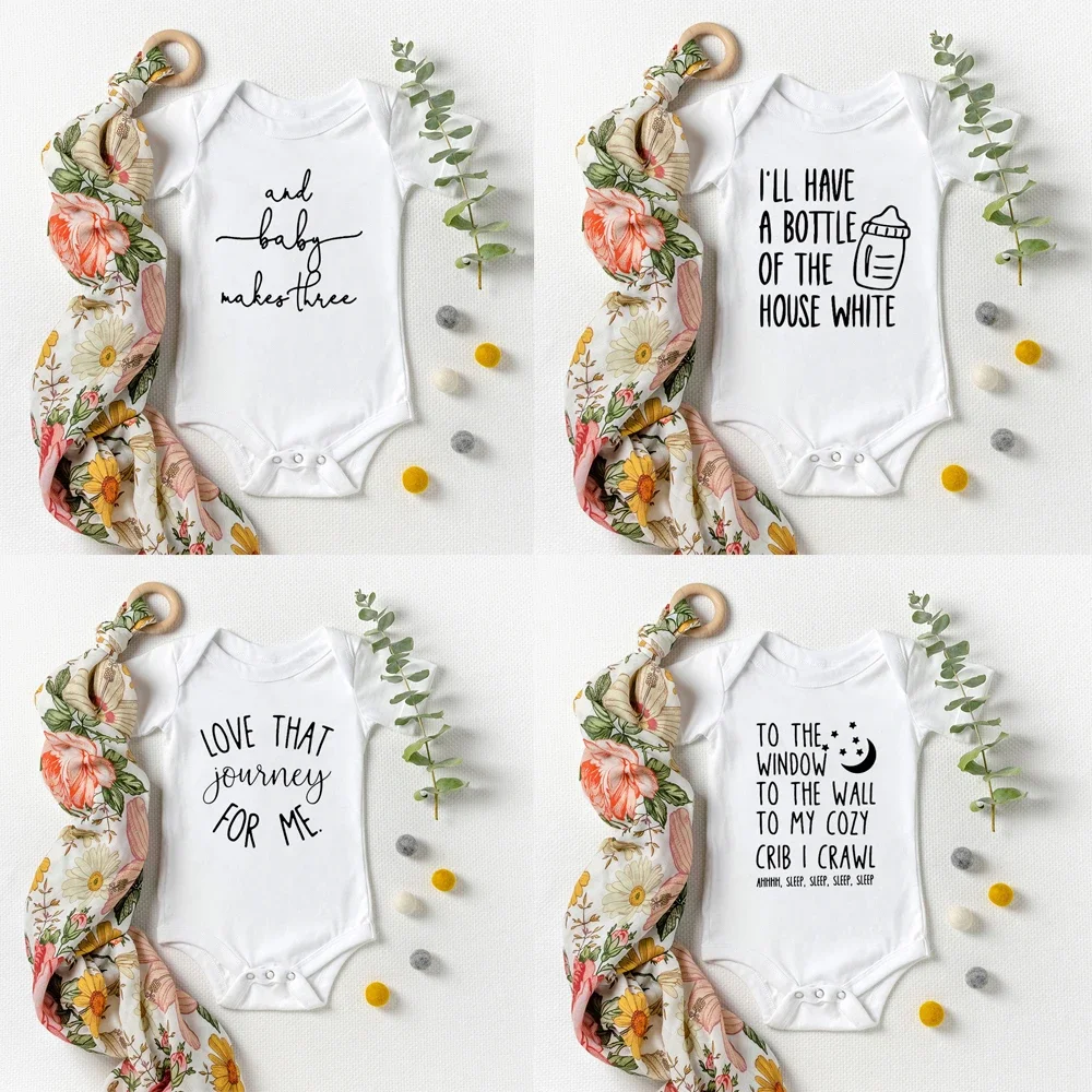 I'll Have A Bottle of The House White Funny Baby Romper Breastfeeding Infant Ropa Funny Enfant Clothes Unisex Baby Wear