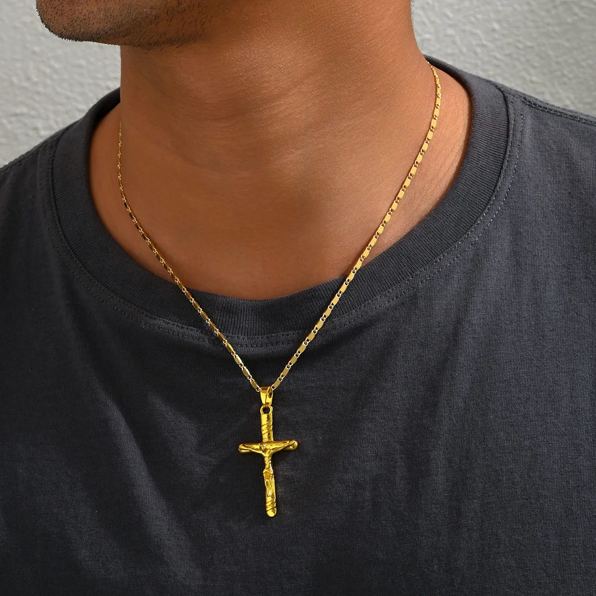 Lüks 24 Ayar 9999 Saf Altın Ge - Cross Pendant Necklace Gold incelemesi ve fiyatı