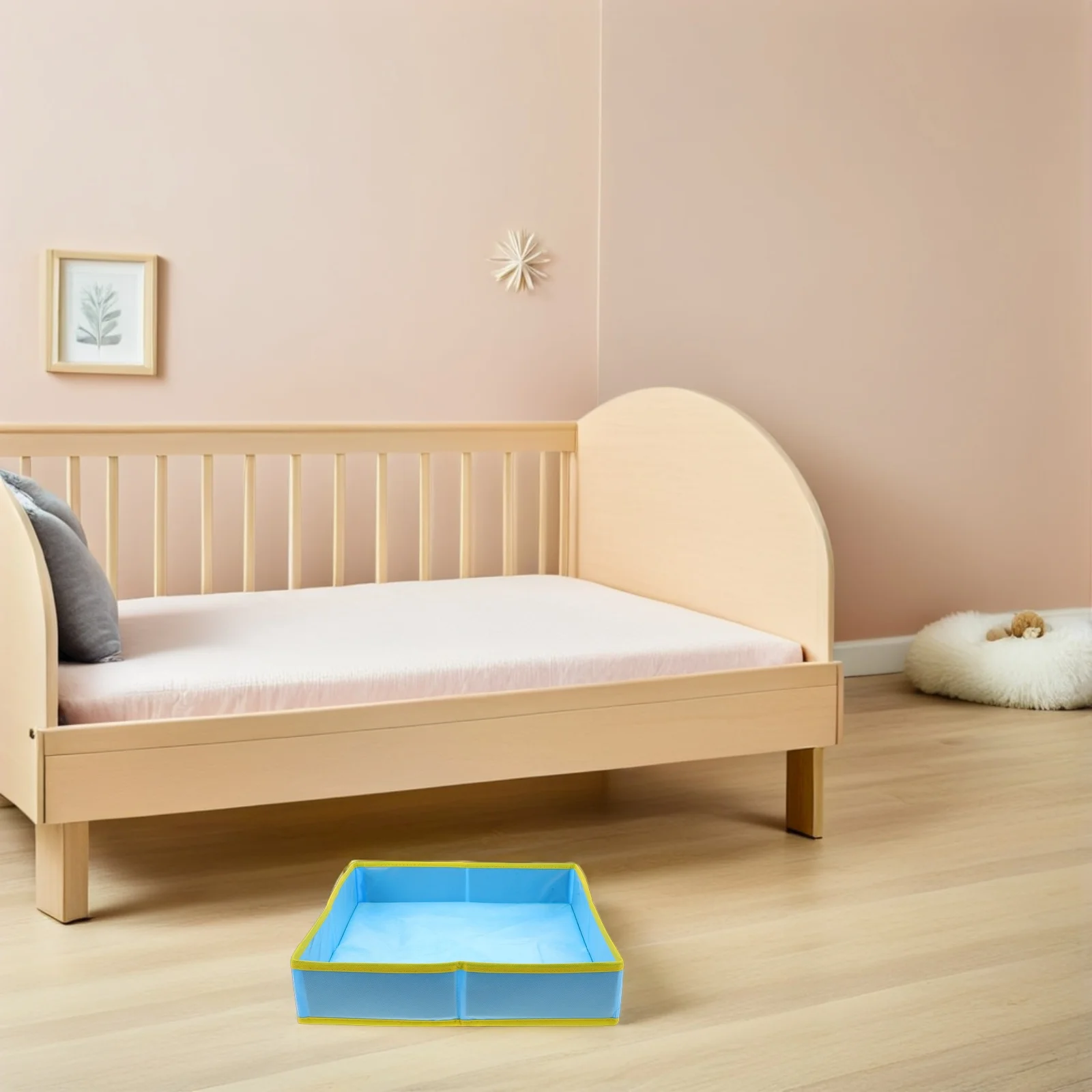 2 قطعة صينية رمل للأطفال الصغار صندوق رمل محمول قابل للطي لحديقة الشاطئ والفناء الخلفي واللعب الداخلي واللعب الرملي القابل للطي #2