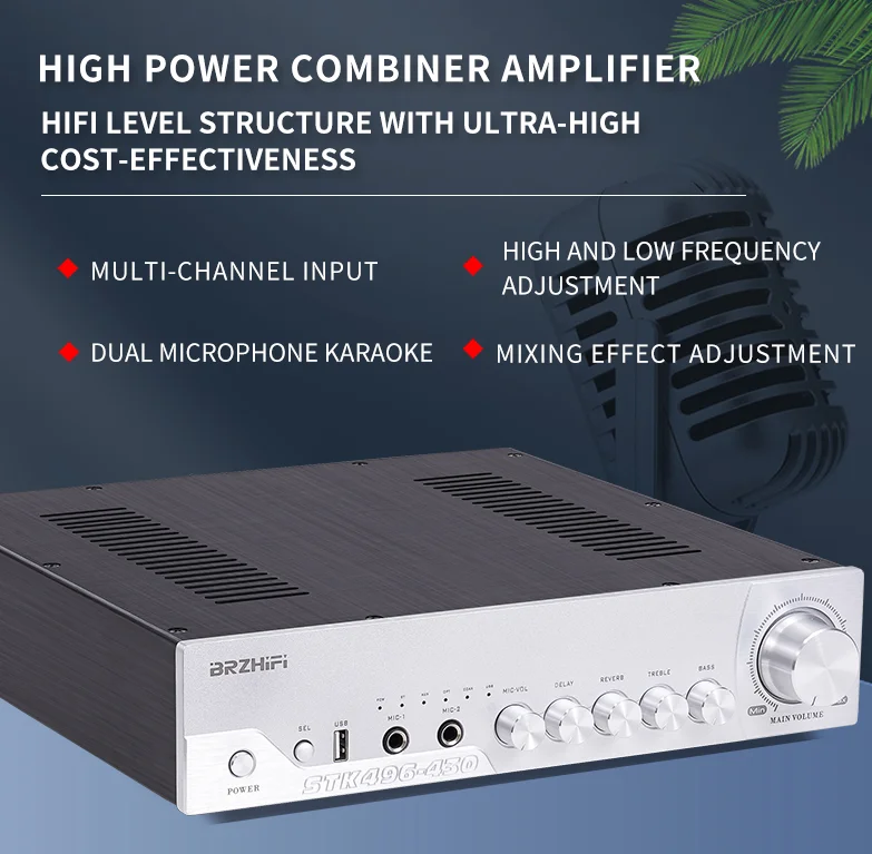 PA-50X High-power Combined Power Amplifier House Hold Audio 360W Foot Power Hifi