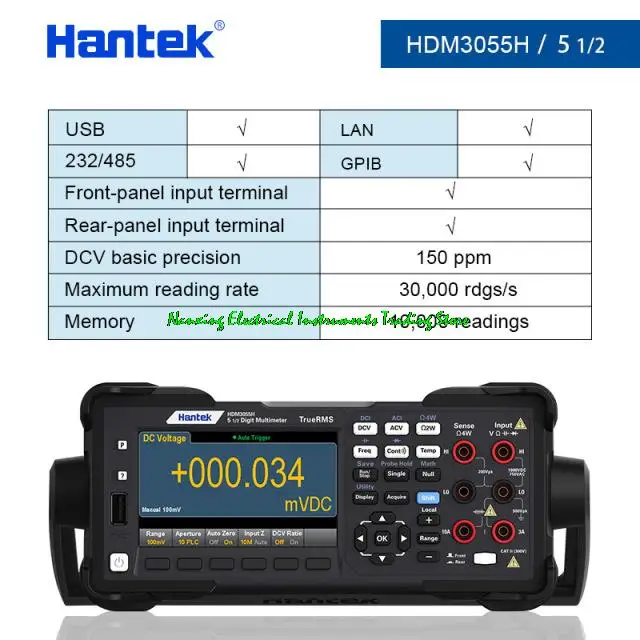 HDM3055/HDM3055A/HDM3055B/HDM3055H/HDM3055S High precision desktop Digital multimeter 5 1/2 perfect alternativeTH1951