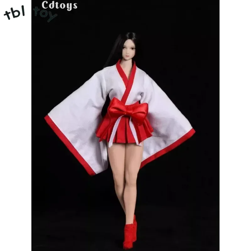 Cdtoys 1/12 Scale Female Soldier Kimono Witch Costume Clothes Set Accessory Model for 6