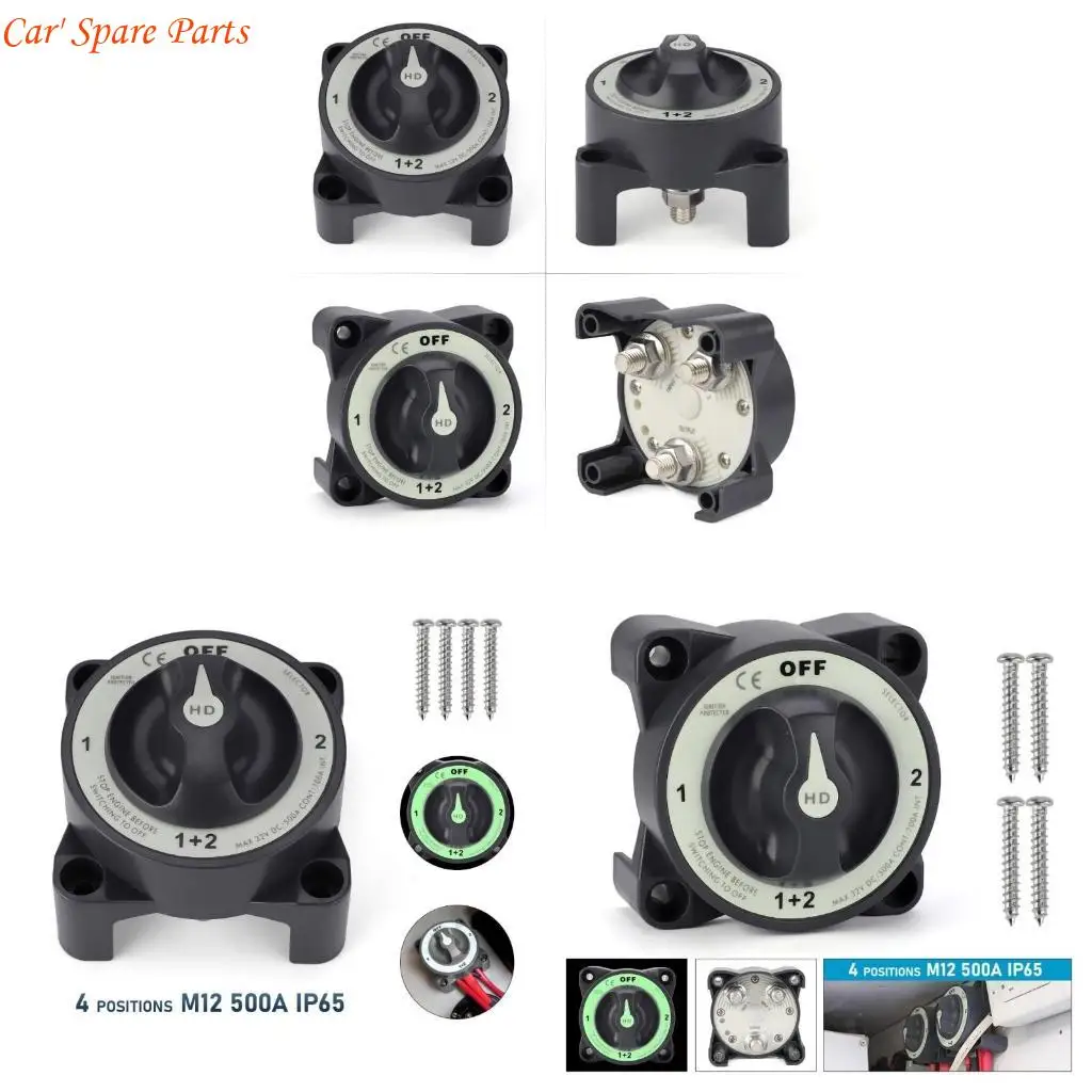 

Y4UA Heavy Duty 4 Position Battery Switch Battery Disconnect Switch for Boats &