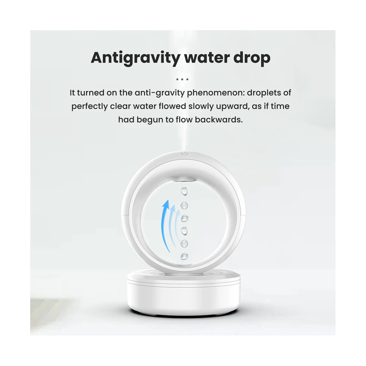 Anti-Gravity Inverted Water Droplets High Mist Volume Essential Oil Aromatherapy Ambient Light Spray Mute Humidifier