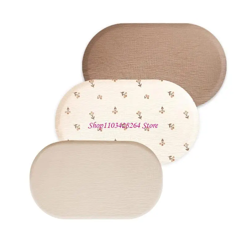 مجموعة ملاءات مناسبة لعربة الأطفال حديثي الولادة من القطن #5