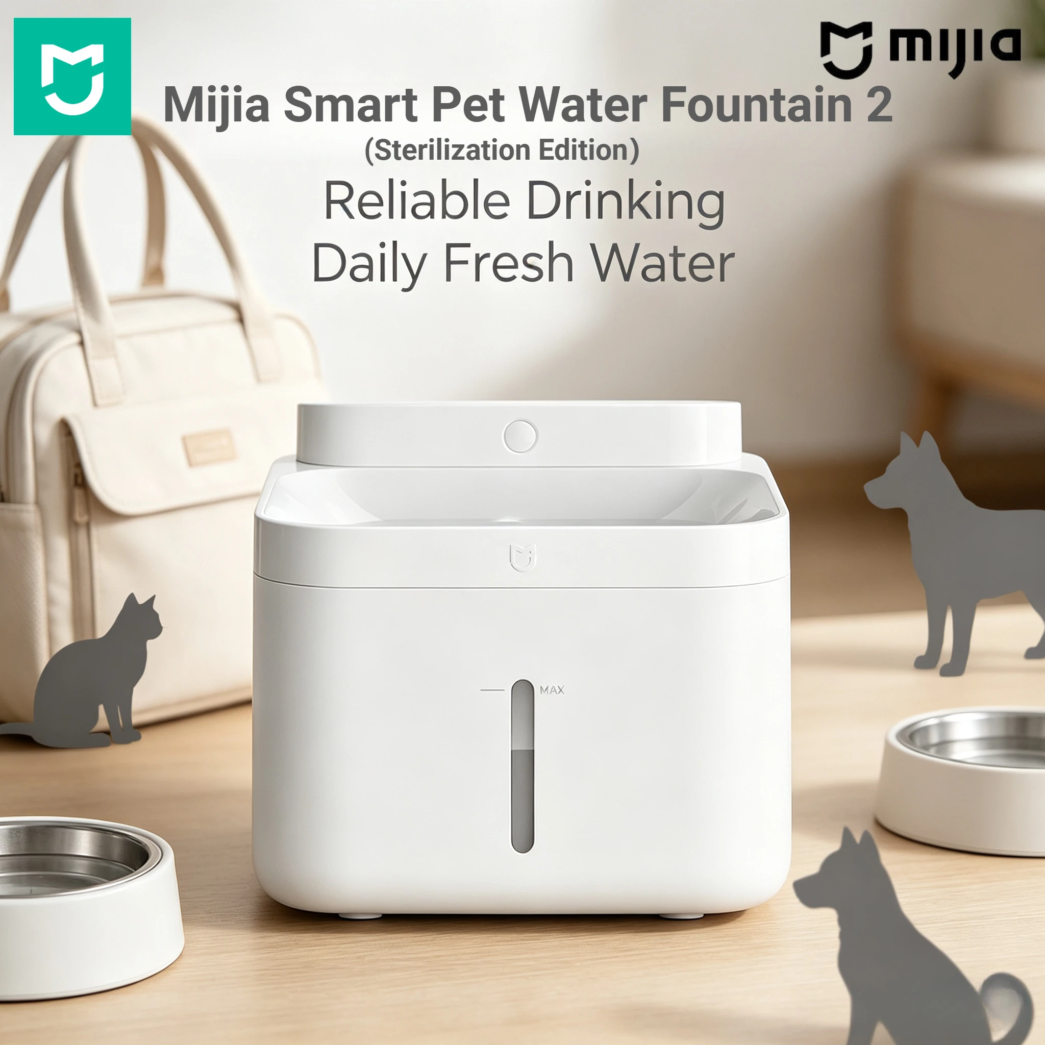 Mijia Akıllı Evcil Hayvan Su P - Pet Water Fountain Uv Sterilizer incelemesi ve fiyatı