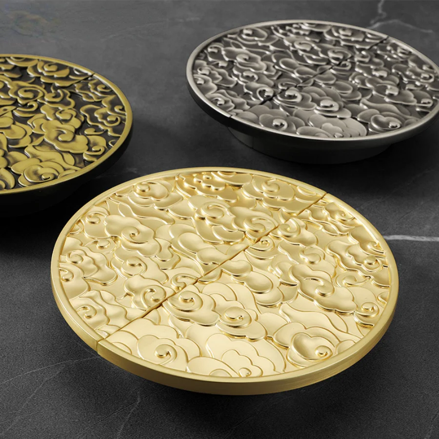 New Chinese Style Auspicious Clouds Furniture Handles Advanced Rounded Wardrobe Cabinet Wine Cabinet TV Cabinet  Handles
