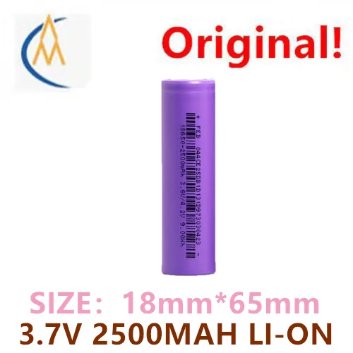 

buy more will cheap Original genuine 18650 lithium battery 2500mAh 3.7V flat head 5C discharge power lithium battery
