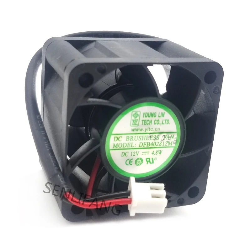 

Well Tested Cooler For YOUNG LIN DFB402812M DC12V 4.8W 4028 4CM 2 Lines Cooling Fan