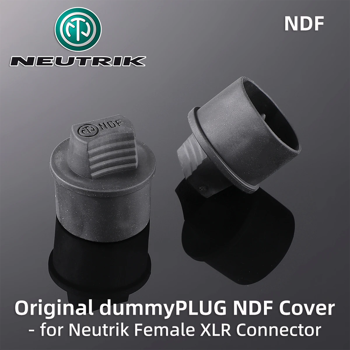 Neutrik NDF XLR Female Connector Cover DummyPLUG XLR Cannon Audio Inputs Receptacles Cap, Avoid Miss Wiring Protect Against Dust